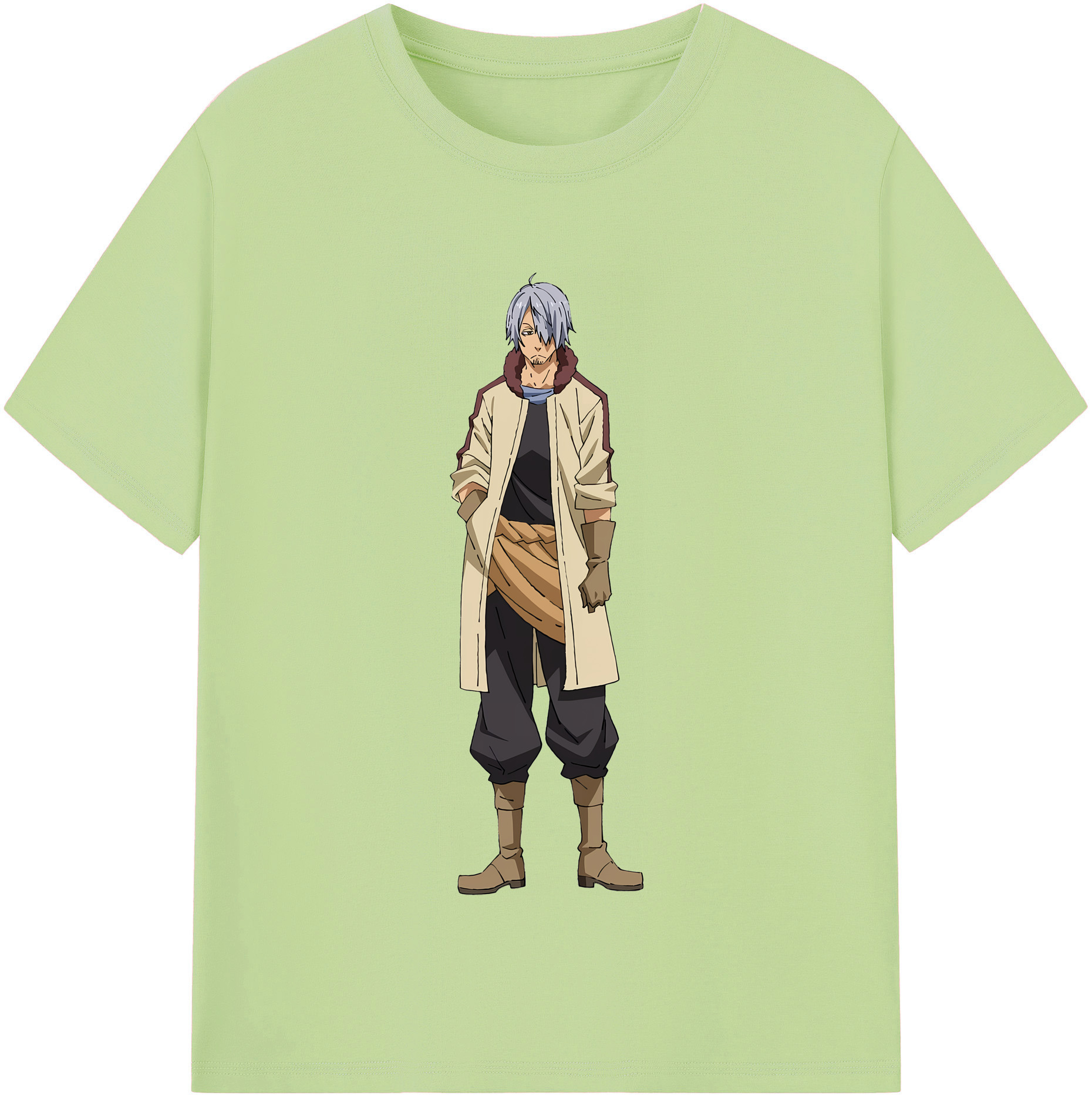 （画像用） 転スラ Regarding Reincarnated to Slime 綿100％半袖Tシャツ（フロントプリント）